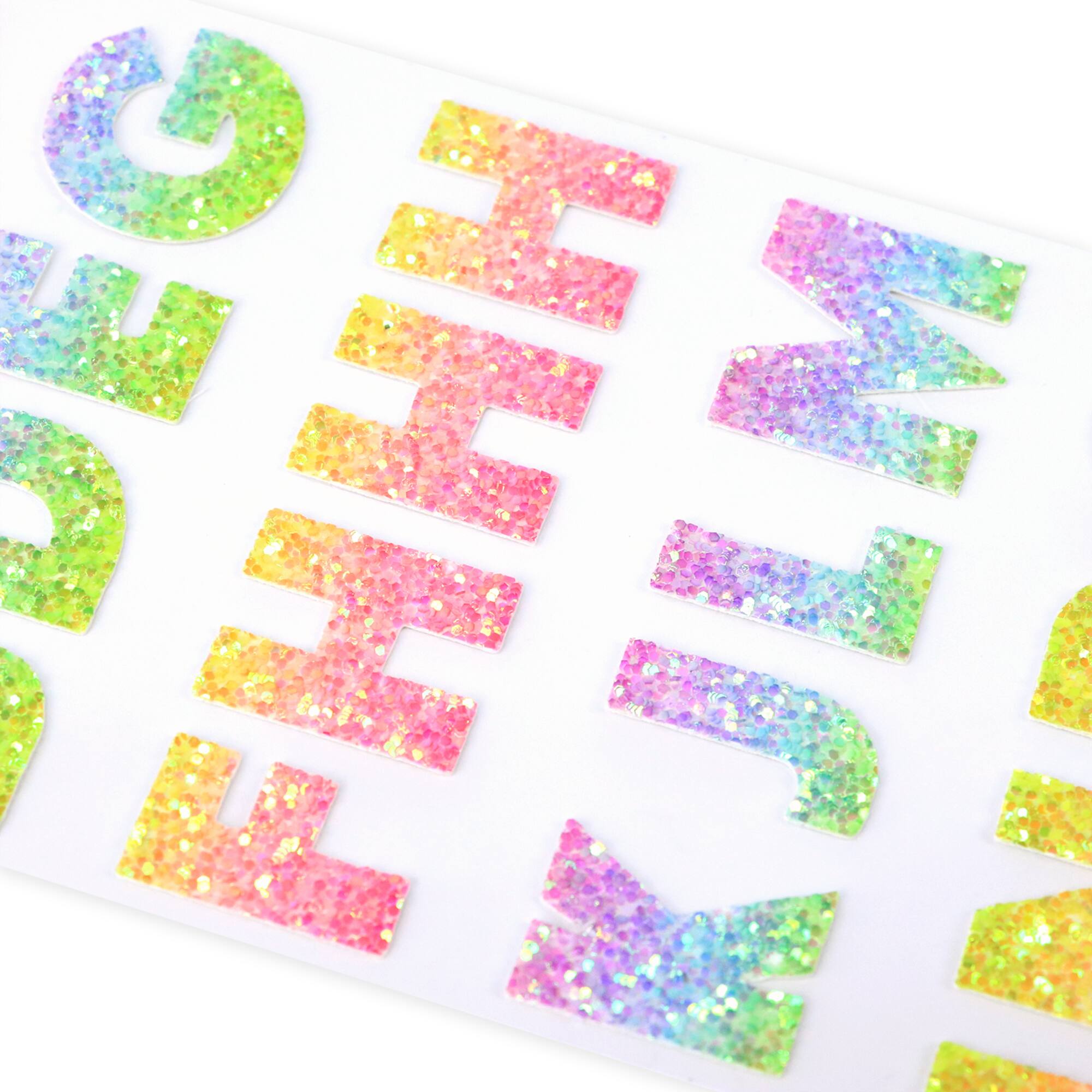 Rainbow Glitter Alphabet Stickers by Recollections™